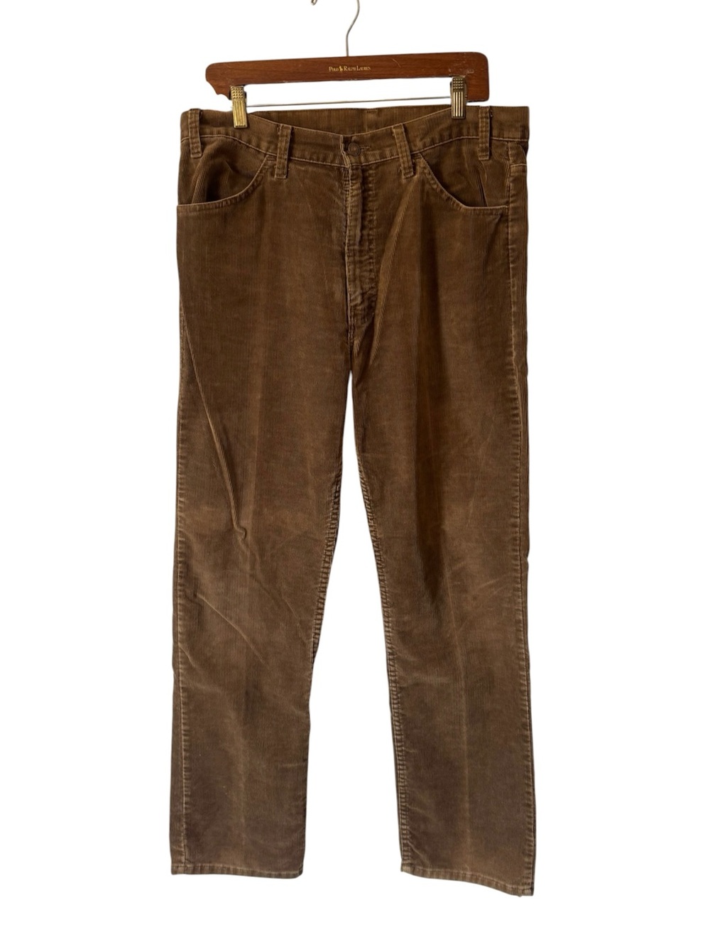 Vintage Levi's Corduroys Brown Retro Pants 80s White Tab Straight Leg USA 36 31